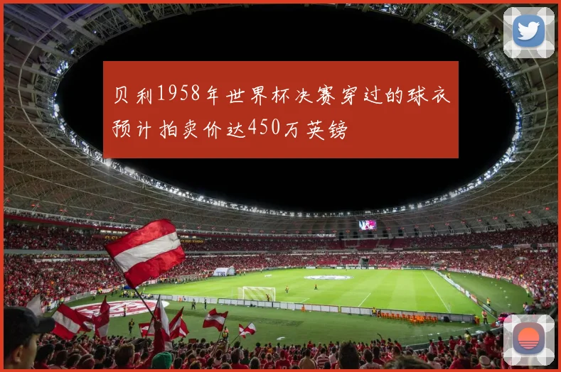 贝利1958年世界杯决赛穿过的球衣预计拍卖价达450万英镑